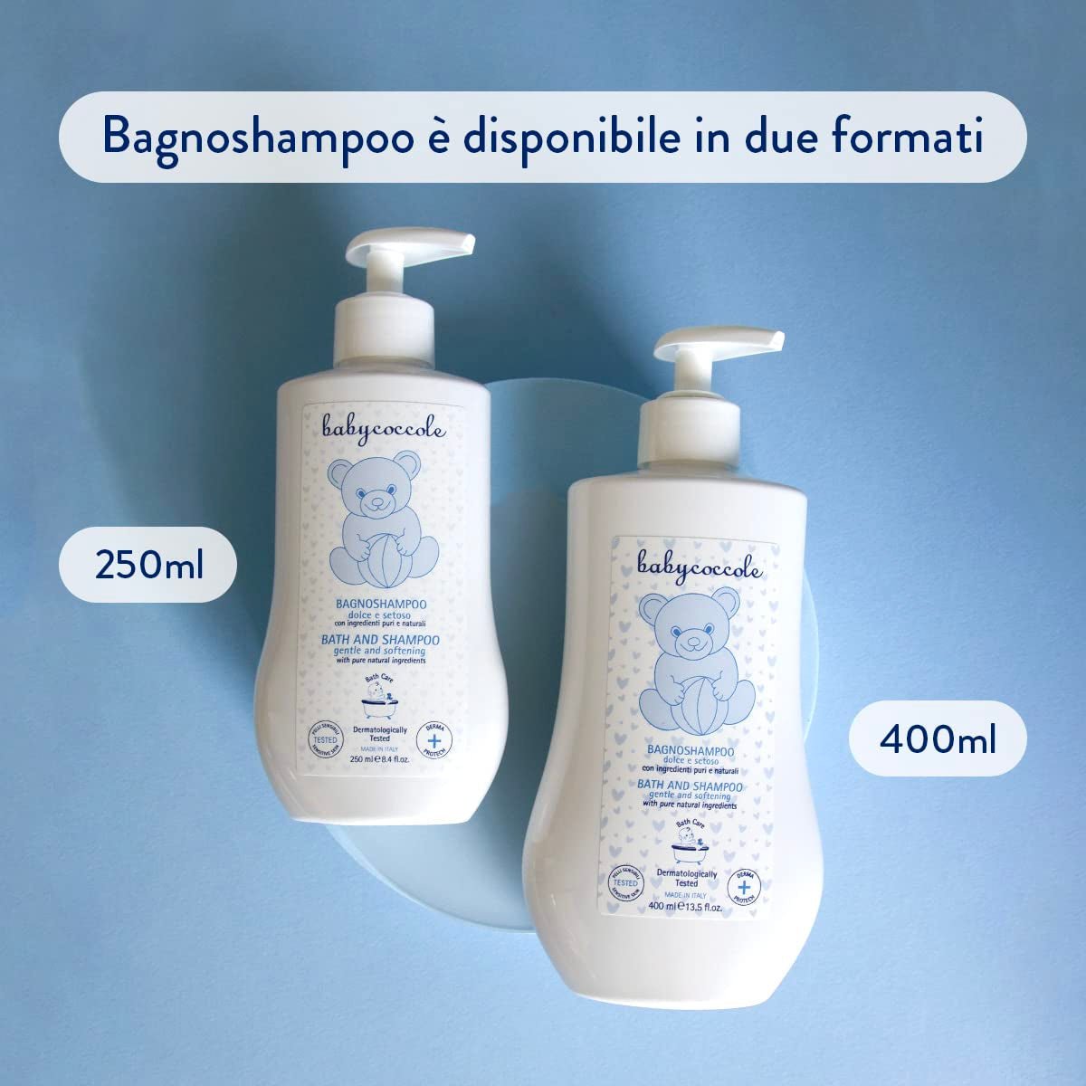 Babycoccole șampon de baie pentru bebeluși și copii, cu extracte de flori de lotus și ingrediente naturale, pentru piele sensibilă, 250 ml Copii - Baie si Skincare Naty Shop