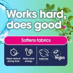 Sfere per asciugatrice realizzate in un nuovo materiale più morbido con design variabile. Contiene 2 detersivi per bucato Naty Shop