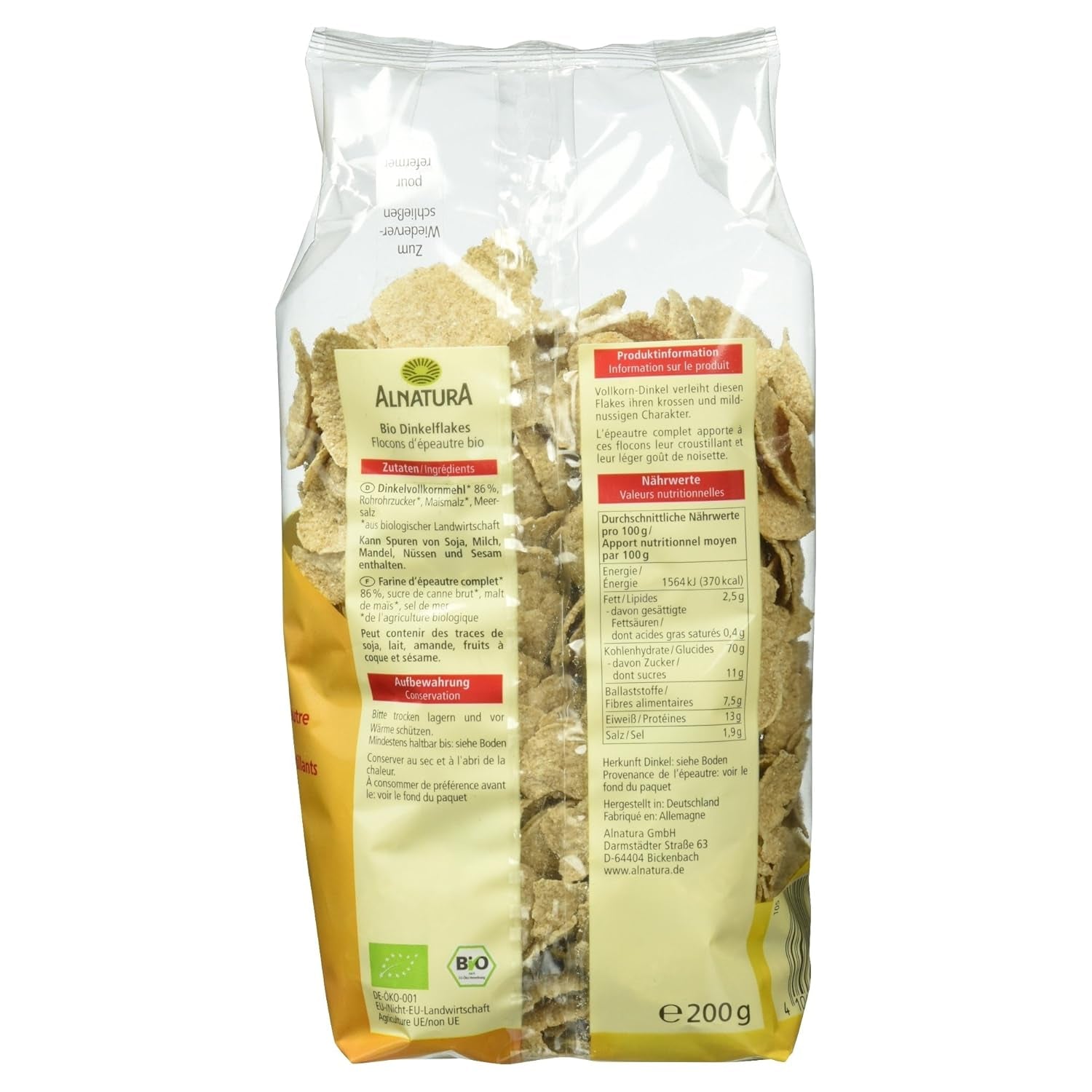 Fiocchi di farro biologico, 200g