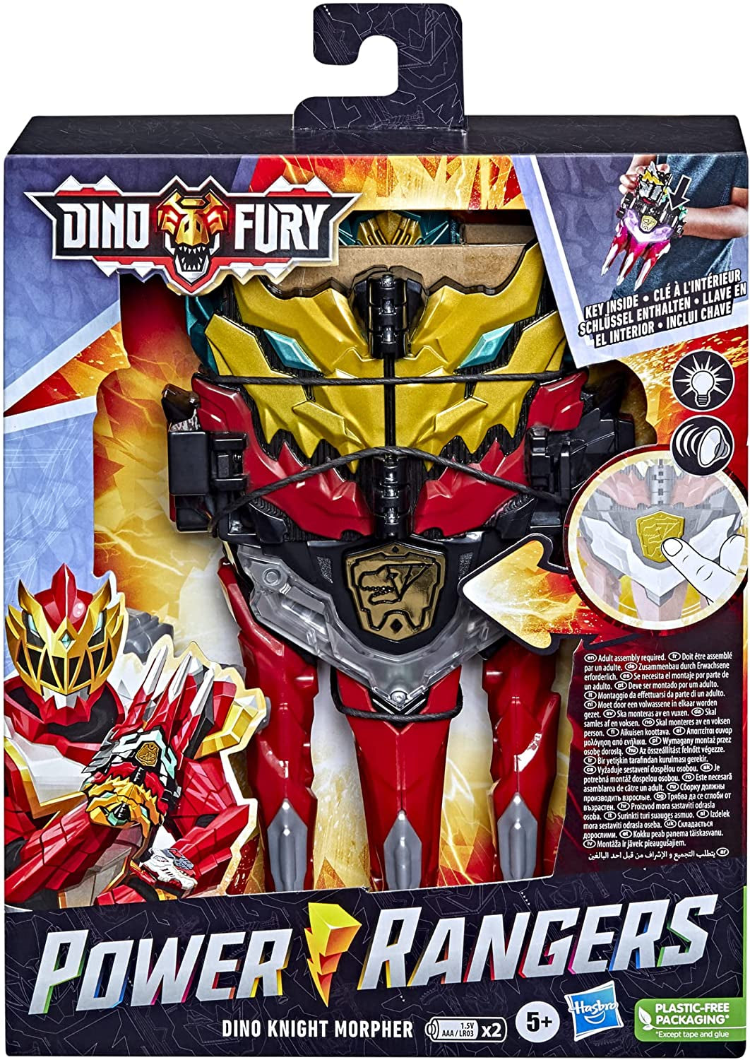 Power Rangers Dino Knight Morpher Serie Luci ispirate Tasti sonori Giocattolo Action Figure da 15 cm Naty Shop
