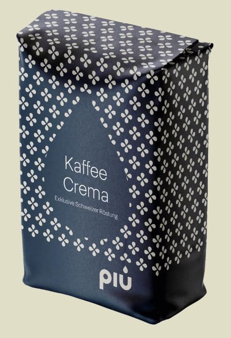 Boabe de cafea Schümli Classic Café Crème, 1 kg, amestec aromat și picant de Arabica și Robusta, prăjire în tobă elvețiană, boabe întregi pentru aparate de cafea complet automate