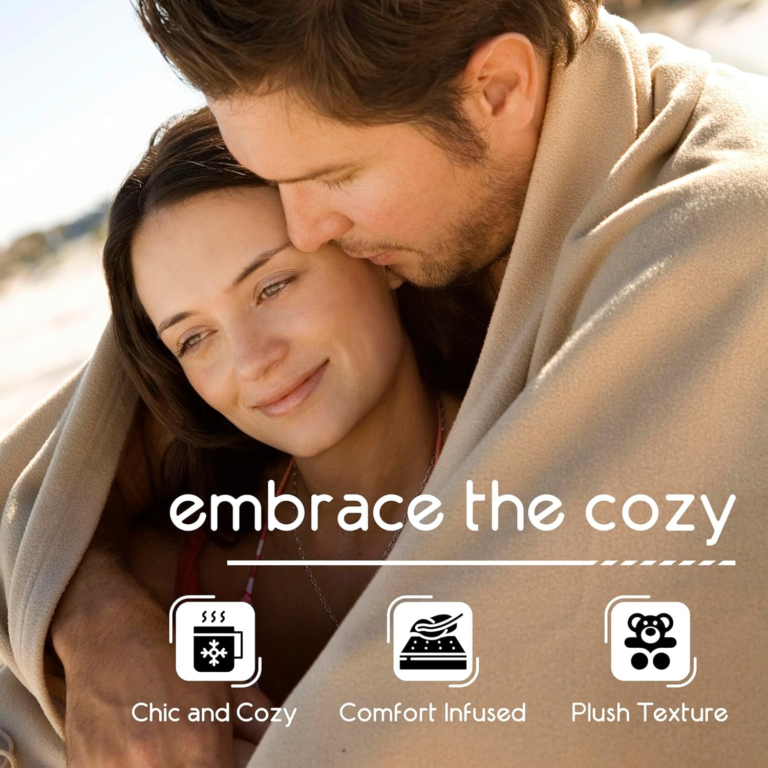 Vellux Original doppio soffitto, colore marrone chiaro. Piumini e trapunte Naty Shop