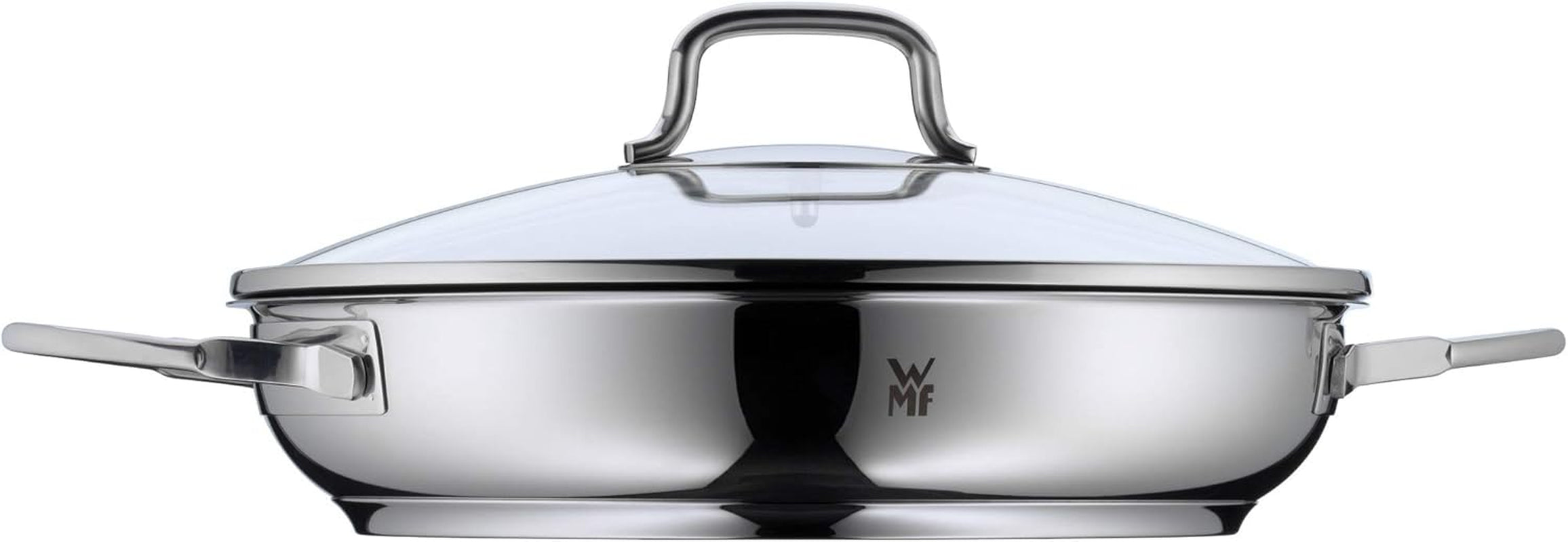 WMF Devil casseruola a induzione 26 cm con coperchio in vetro, acciaio inox rivestito in Cromargan, rivestimento in ceramica, resistente al forno Pentole e Padelle Naty Shop