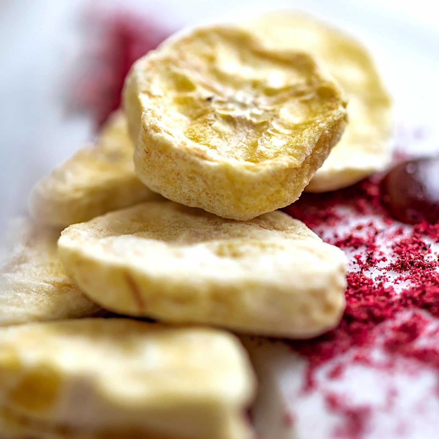 Banane uscate la congelator | Pachet 120g Banane uscate fără zahăr | Banană uscată la congelator | Banane cu fructe uscate | Banane proaspete uscate la congelator | Felii de banane cu fructe uscate la congelator Produse deshidratate Naty Shop