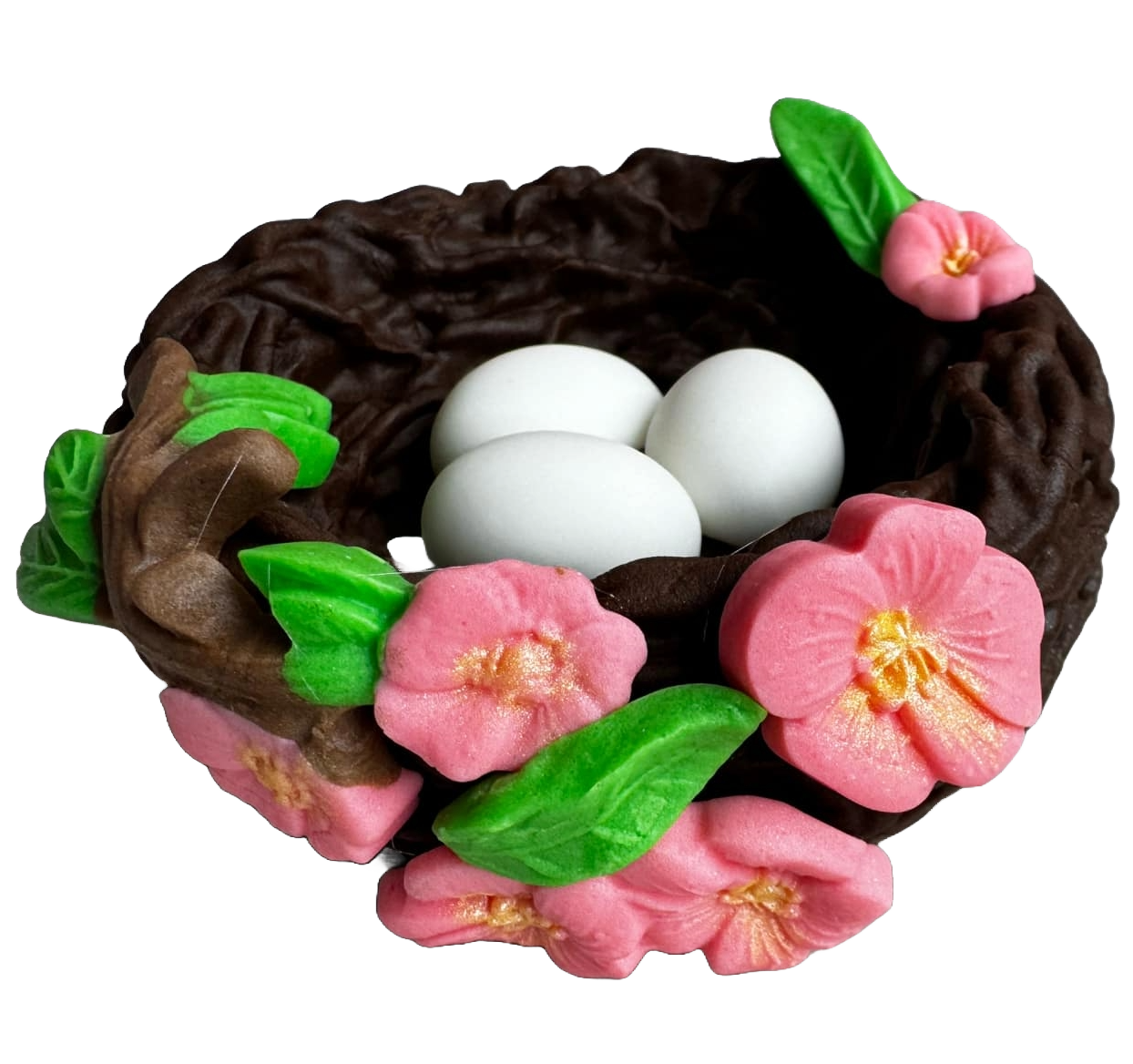 Decoratiune comestibila din pasta de zahar, Cuib de pasari Decoratiuni din Pasta de Zahar Nati Shop