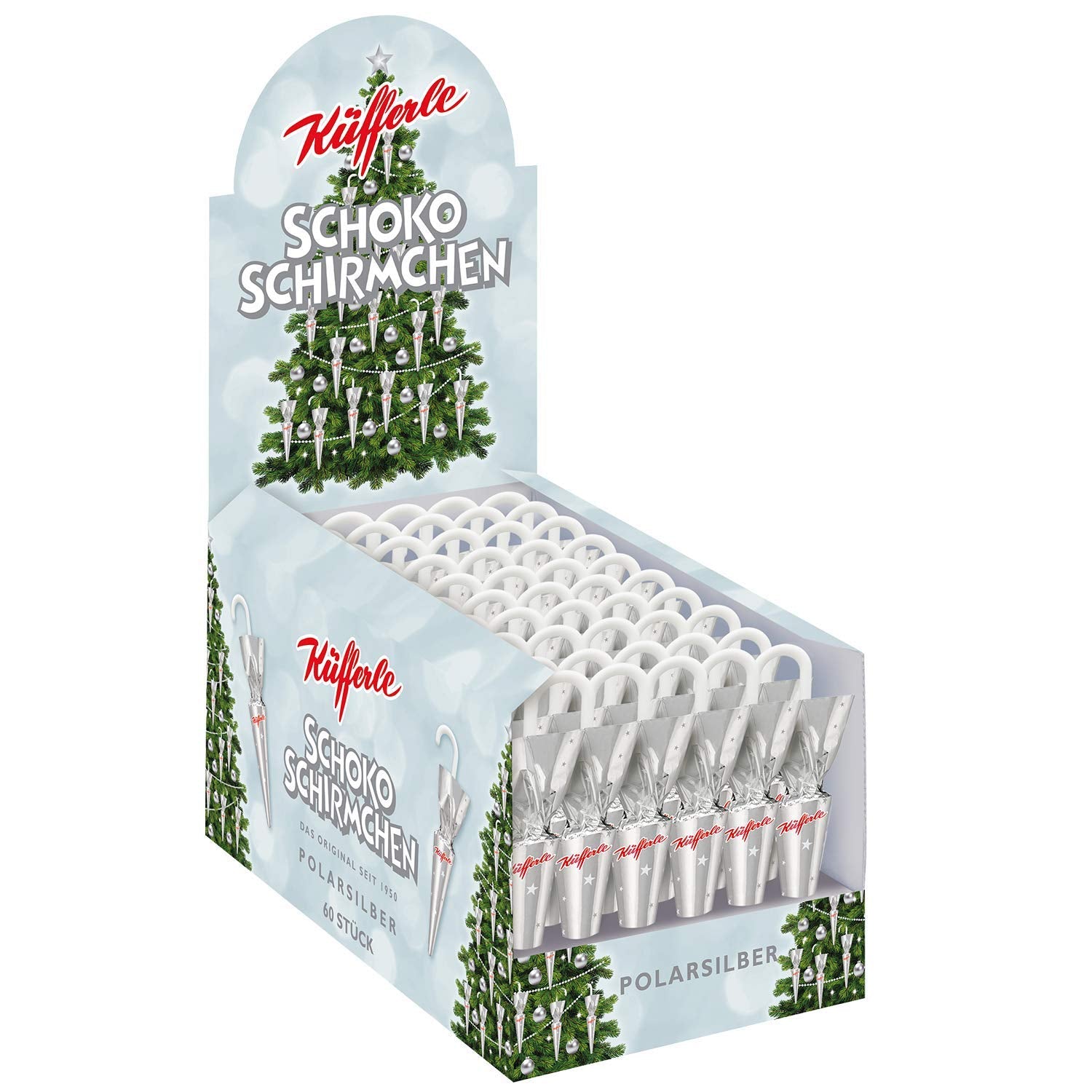 Ombretti di cioccolato Küfferle Polar Silver 810g (60 pezzi)