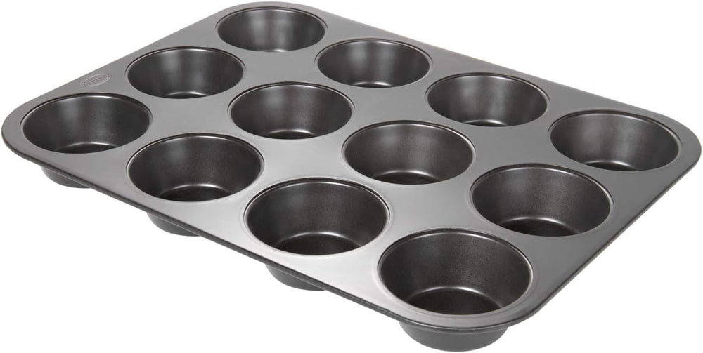 Wenco Muffinform 12Er Antihaft Backblech, Spülmaschinengeeignet, Karbonstahl – Muffinblech Für 12 Muffin – Hitzebeständig Bis 220°C, Schwarz Stampi e teglie Naty Shop Versione 2020