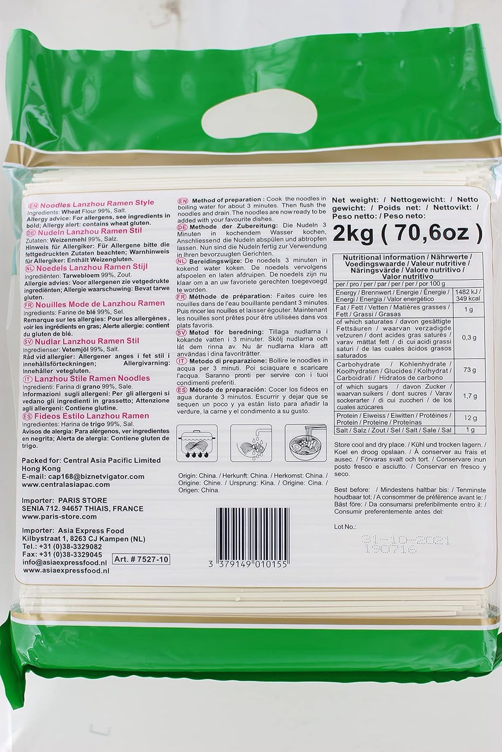 - Tagliatelle Ramen di Lanzhou (1 x 2 kg)