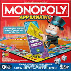 Monopoly Board Game App Banking - Versione tedesca, versione moderna del classico gioco elettronico per bambini dagli 8 anni in su, da 2 a 6 giocatori