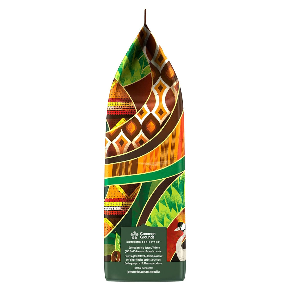 Boabe de cafea Jacobs Origins Uganda și Kenya, espresso corpolent cu o notă picantă, intensitate 8/10, boabe întregi de cafea, 1 kg