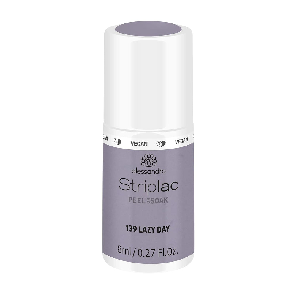 alessandro Striplac UV-Nagellack Flat White – Schonend und langanhaltend – Einfache Entfernung dank Peel-Off-Technologie – Vegan und tierversuchfrei – 8 ml