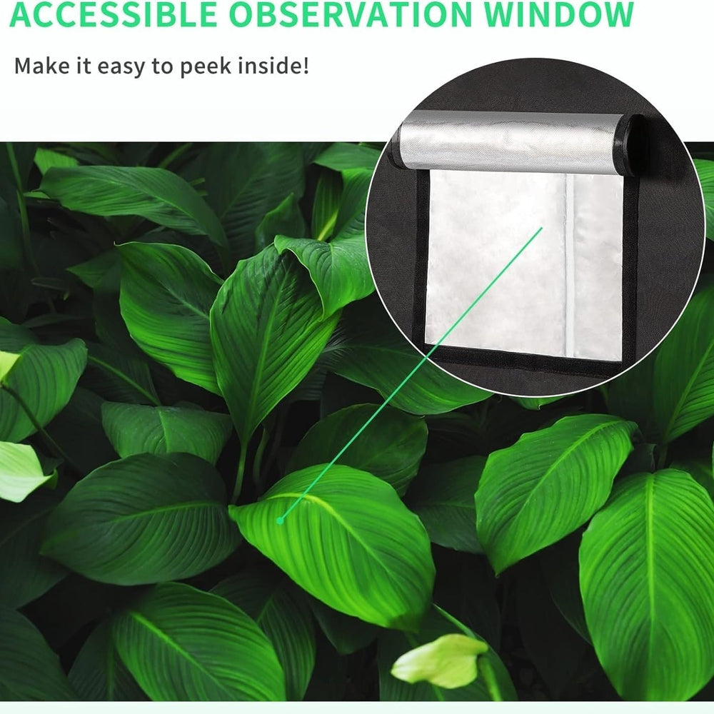 Tenda da coltivazione 80x80x180 cm Tenda da coltivazione con vassoio base impermeabile rimovibile, dimensione ideale per la coltura idroponica