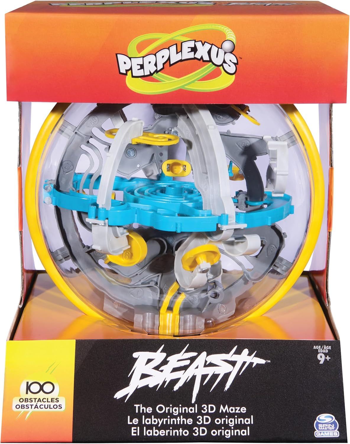 Spin Master Games - Labirinto di palline 3D Perplexus Beast con 100 ostacoli, gioco di pazienza per bambini dai 9 anni in su e adulti