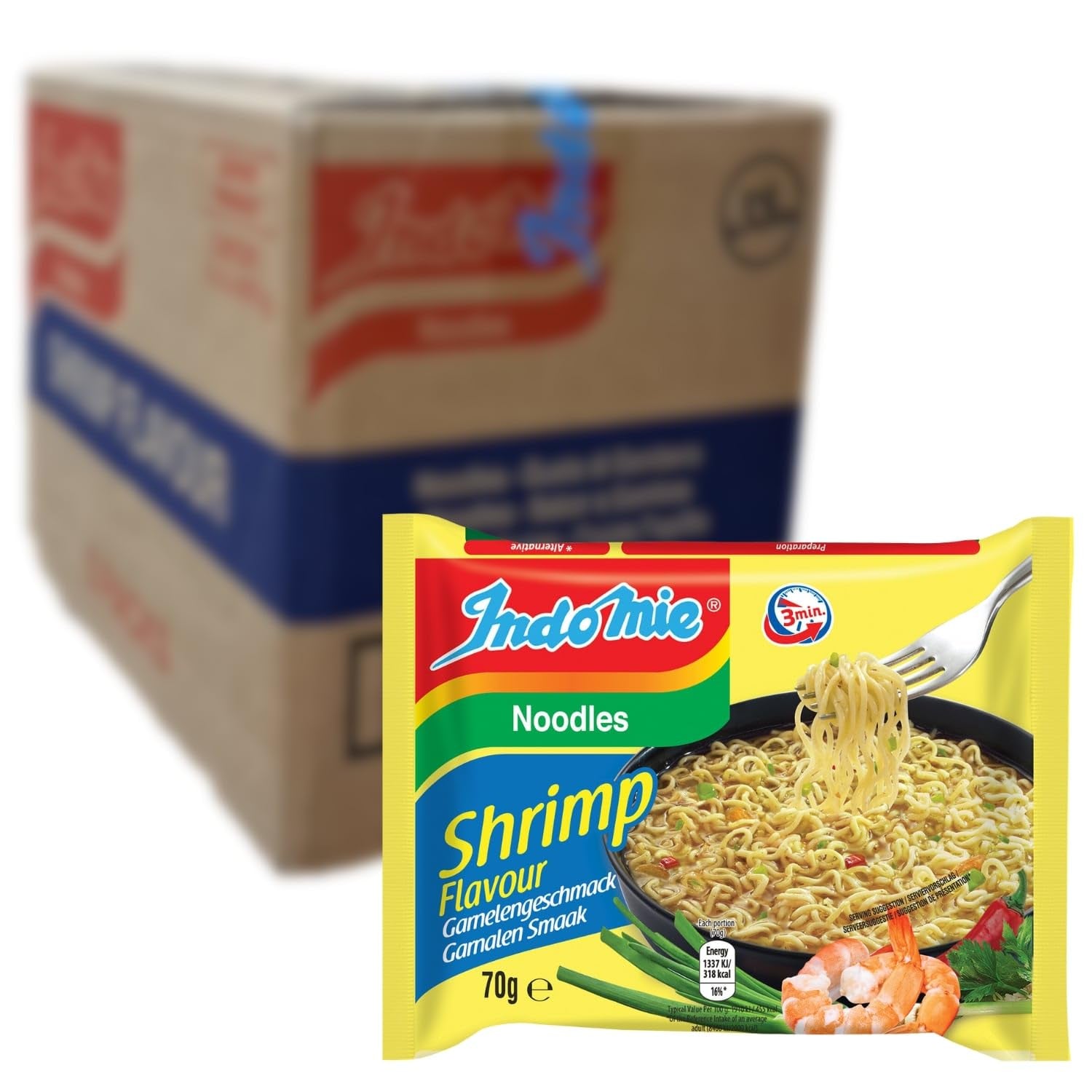 INDOMIE - Noodles istantanei Mi Goreng - Confezione multipla (40 x 80g)