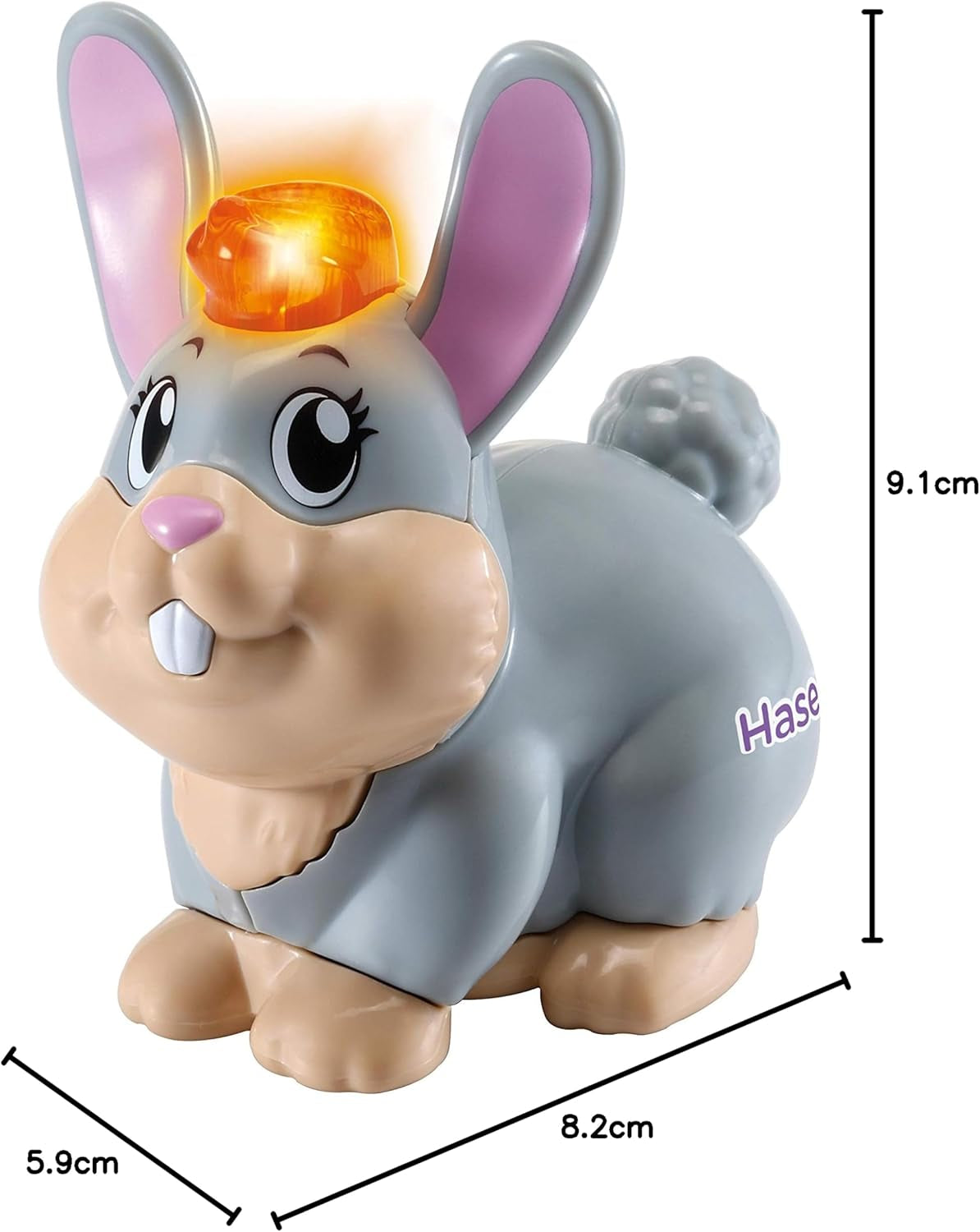 Vtech Tip Tap Baby Animals - Rabbit - Jucărie interactivă cu lumină și muzică pentru jocuri de rol imaginative - Pentru copii cu vârsta între 1-5 ani Jucarii Bebe Naty Shop