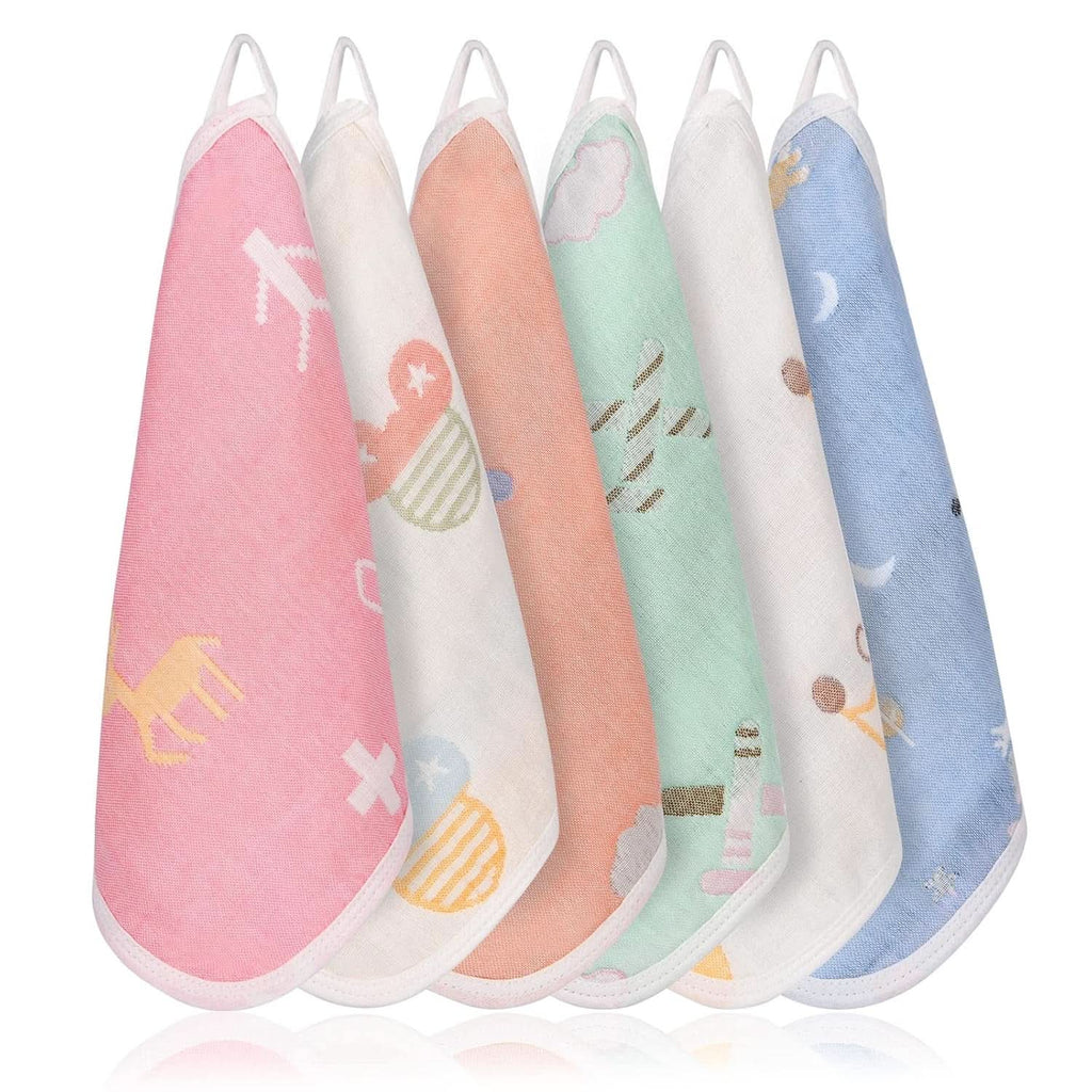 Prosoape de muselină pentru bebeluși, pachet de 8 prosoape din bumbac organic, absorbante, 25 x 25 cm Mama si Copilul Naty Shop