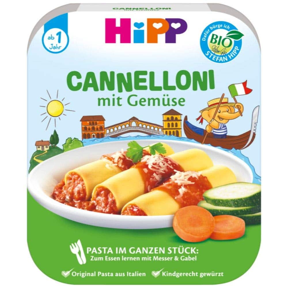 Hipp Cannelloni alle verdure, confezione da 6 (6 X 250 grammi) Mother and Child Naty Shop