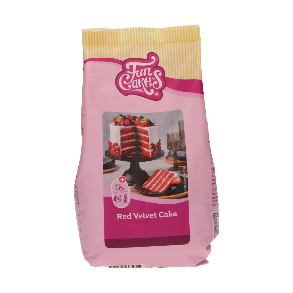 Funcakes Mix Für Red Velvet Cake: Einfach Zu Berübenender, Schön Weicher Und Flauschiger Kuchen Mit Leichtem Schokoladengeschmack, Auch Für Cupcakes Aus Rotem Samt Geeignet, Halal. 500 G. Miscela per panificazione e cottura Naty Shop 500 G (1Er Pack)