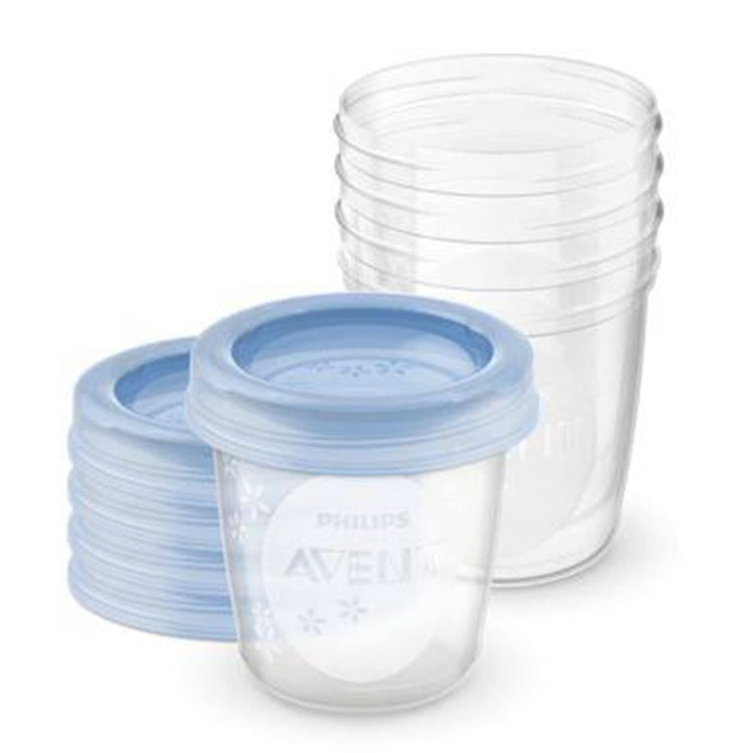 Philips AVENT SCF619/05 Portaoggetti Becher Für Muttermilch, Becher Inklusive Deckel Accessori Alimentazione e Allattamento Bebe Naty Shop