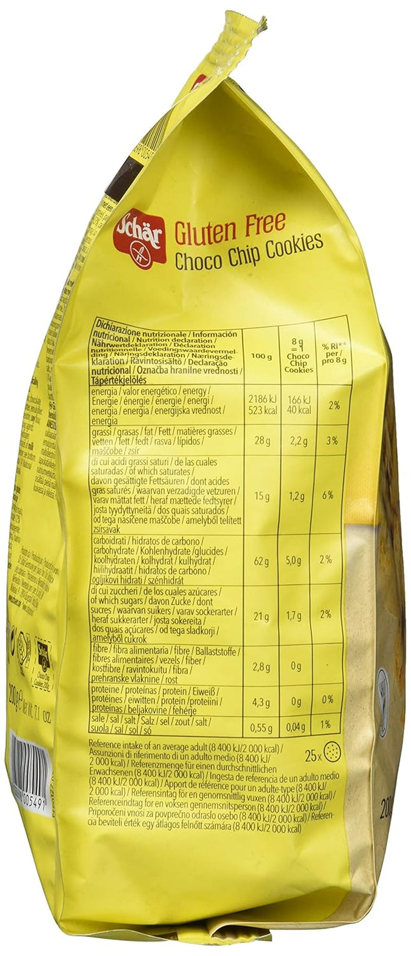 Fursecuri cu ciocolată fără gluten, 200g