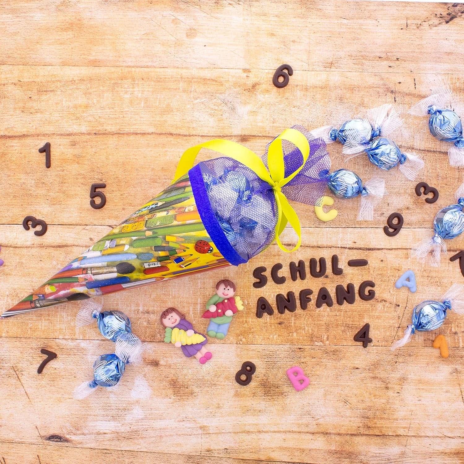 Günthart Backdecor, 90 pezzi lettere, alfabeti e numeri di cioccolato in finissimo cioccolato fondente, 47 grammi Naty Shop