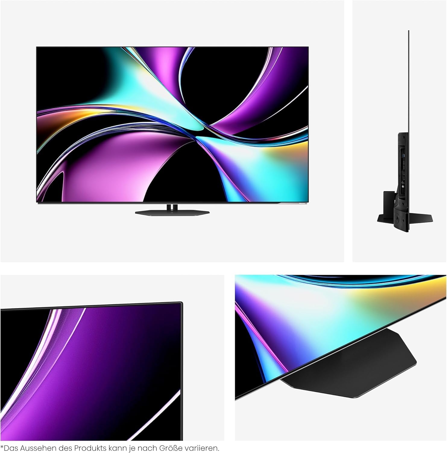 Televizor Hisense 55A85Q 139 cm (55 inch), Smart TV OLED 4K UHD, 120 Hz, HDMI 2.1, Mod Joc Pro, AMD FreeSync Premium, Dolby Vision IQ și Atmos, Bluetooth, Alexa încorporată, Negru, [2025]