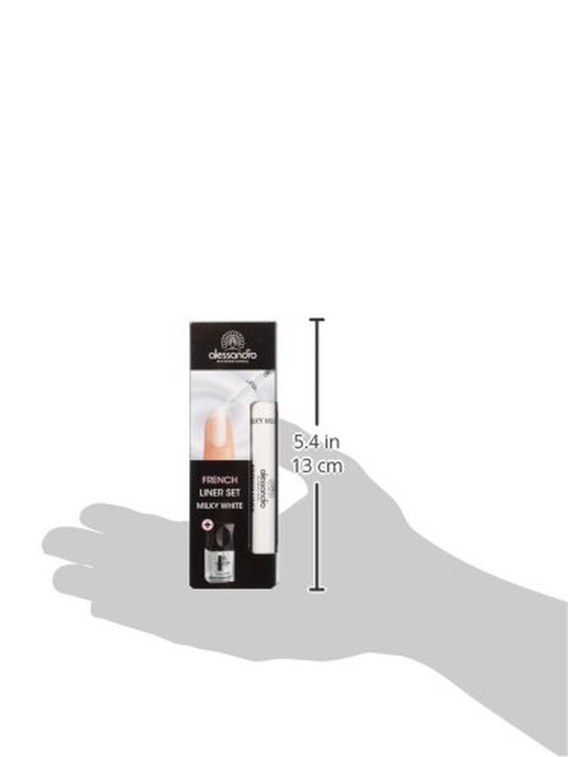 Eyeliner effetto francese Alessandro Effect bianco latte 1 confezione (1 x 5 ml + 3,2 ml)
