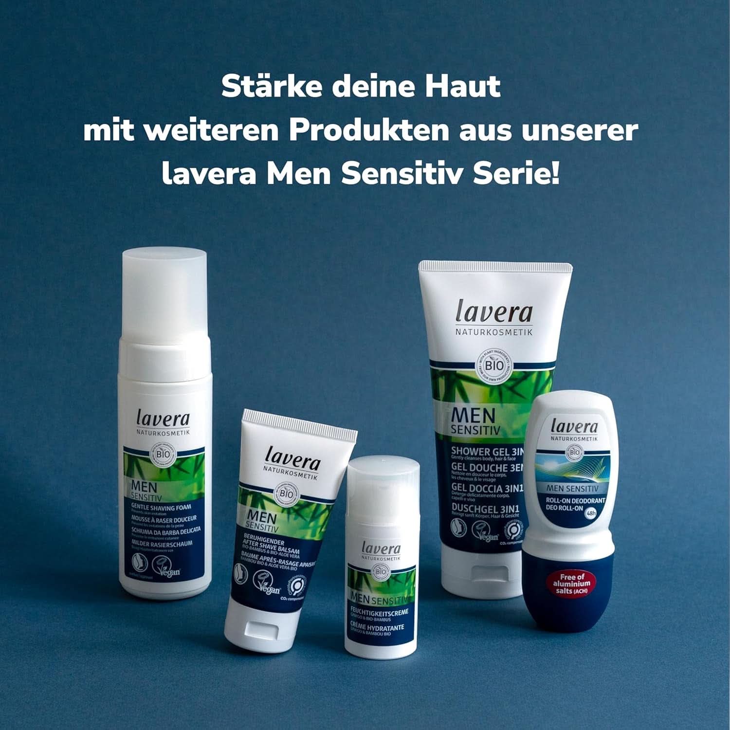 Lavera, Gel doccia con bambù biologico e guaranà, 3 in 1, per pelle, capelli e viso, 200 ml Doccia e bagno Naty Shop