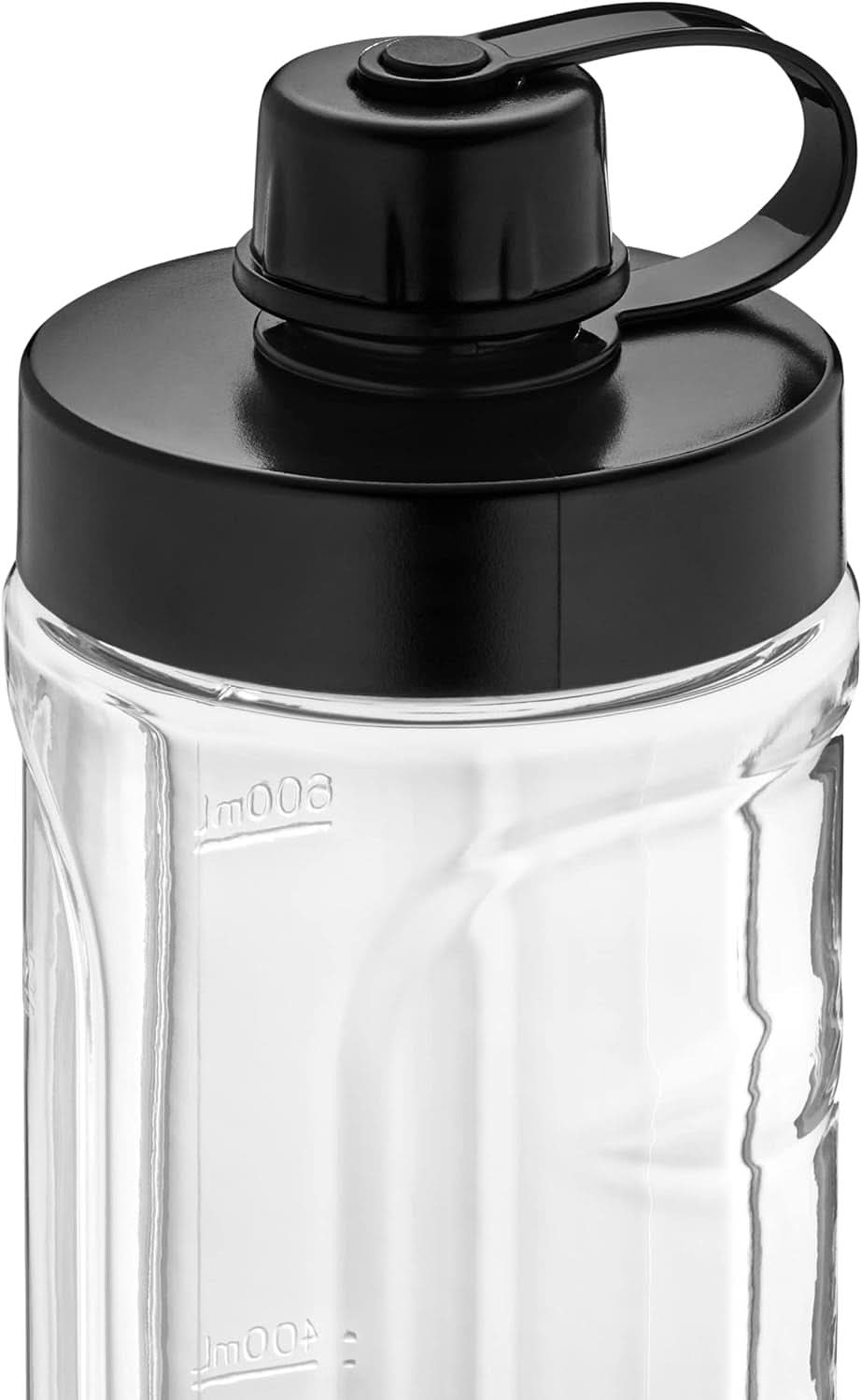 WMF Küchenminis Smoothie-To-Go, Mini Robot da cucina con Zwei Mix-/Trinkbehältern 0,6 L, Mixer Hochleistungsmixer 300 W, Edelstahl Matt, Schwarz Kitchen Naty Shop