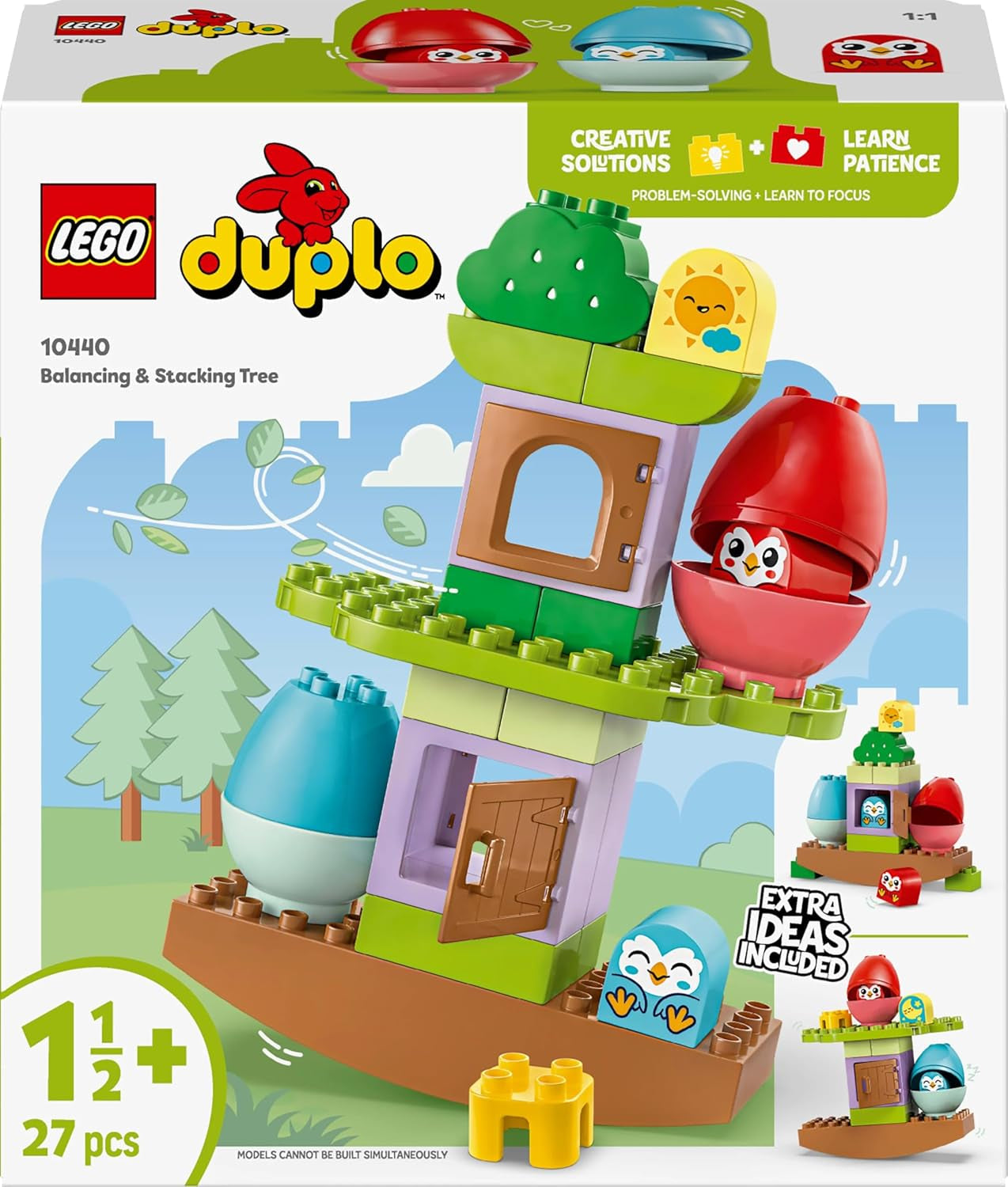 Albero LEGO DUPLO da bilanciare e impilare, giocattolo di sviluppo, set da costruzione per bambini a partire da 18 mesi, giocattolo creativo per bambini, giocattolo educativo con 2 uccelli giocattolo 10440 Set da costruzione Besuche den LEGO-Store