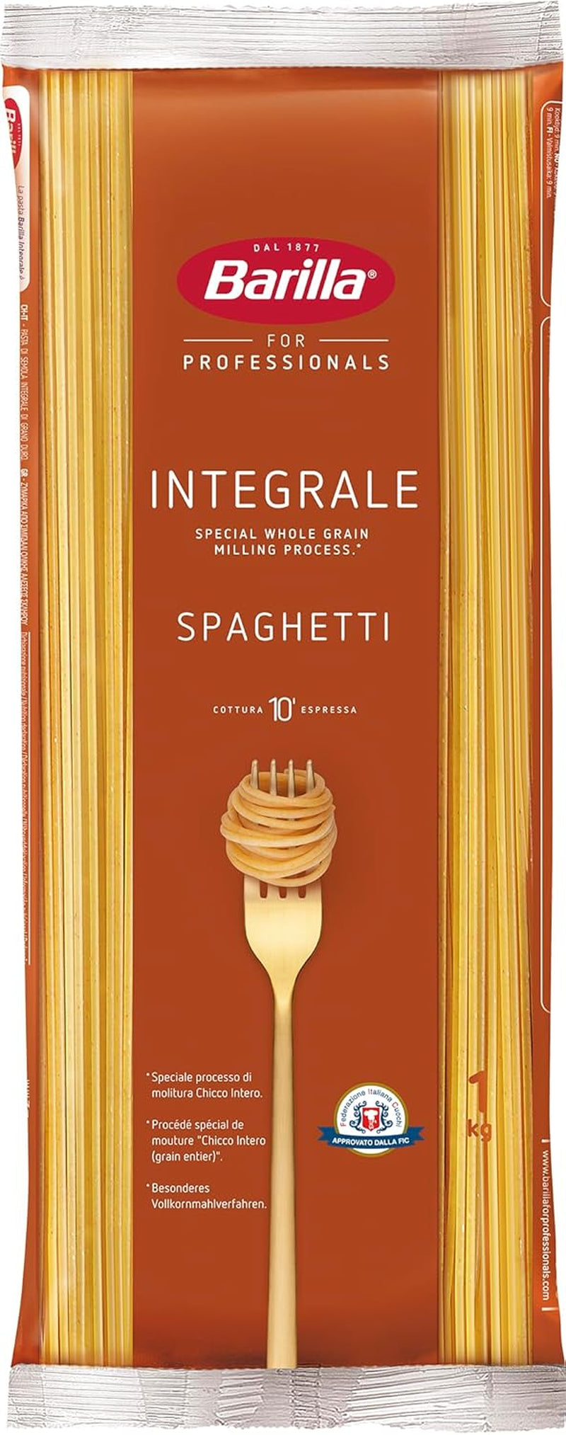 Fusilli Integrali Barilla Pasta Integrale – 1 kg