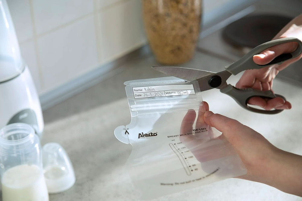 BF100 Borsa conservazione latte materno - Borsa per latte materno - capacità 220 Ml - 100 pezzi - Trasparente Accessori Alimentazione e Allattamento Bebe Naty Shop