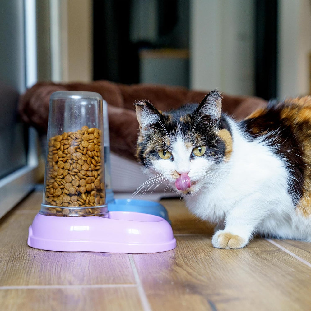 Ferplast Futter- oder Wasserspender für Hunde und Katzen AZIMUT 600 Futtertrog Acqua 0,6 litri, Rutschfester Boden, 12,5 x 19 x H 19,5 cm Blu