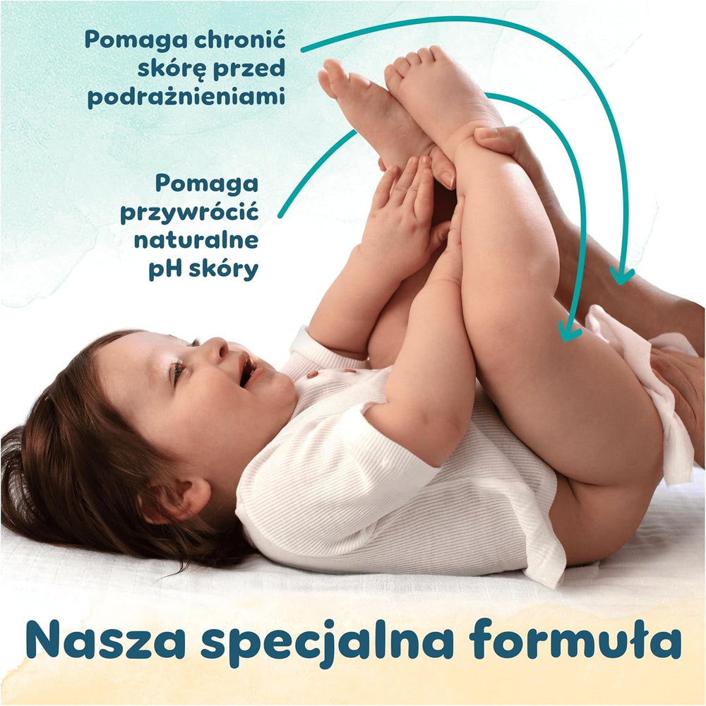 Salviette umidificate Pampers Harmonie Protect & Care, 18 confezioni da 44 salviette ciascuna = 792 salviette che aiutano a ripristinare il naturale equilibrio del pH della pelle