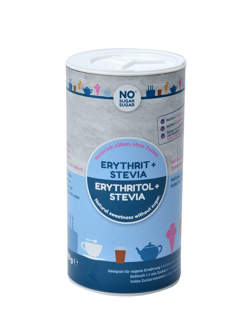 NO SUGAR SUGAR 400 G Erythrit + Stevia Vegan, 100% Zucker- & Kalorienfreier Zuckerersatz, Zahnfreundlich 1:1 Süße Gegenüber Zucker, Gesunde Alternative Ohne Eigengeschmack Zum Kochen, Backen, Süßen Dolcificanti Naty Shop Default Title