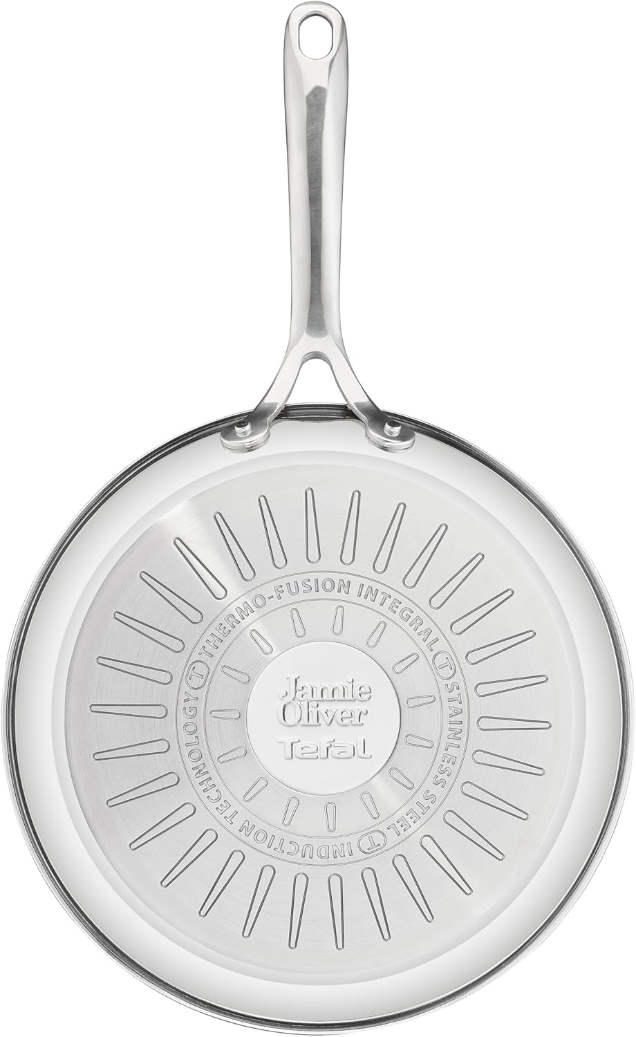 Jamie Oliver di Tefal Cook Padella Smart 28Cm, Acciaio inox non rivestito, Adatta all'induzione Pentole e Padelle Naty Shop