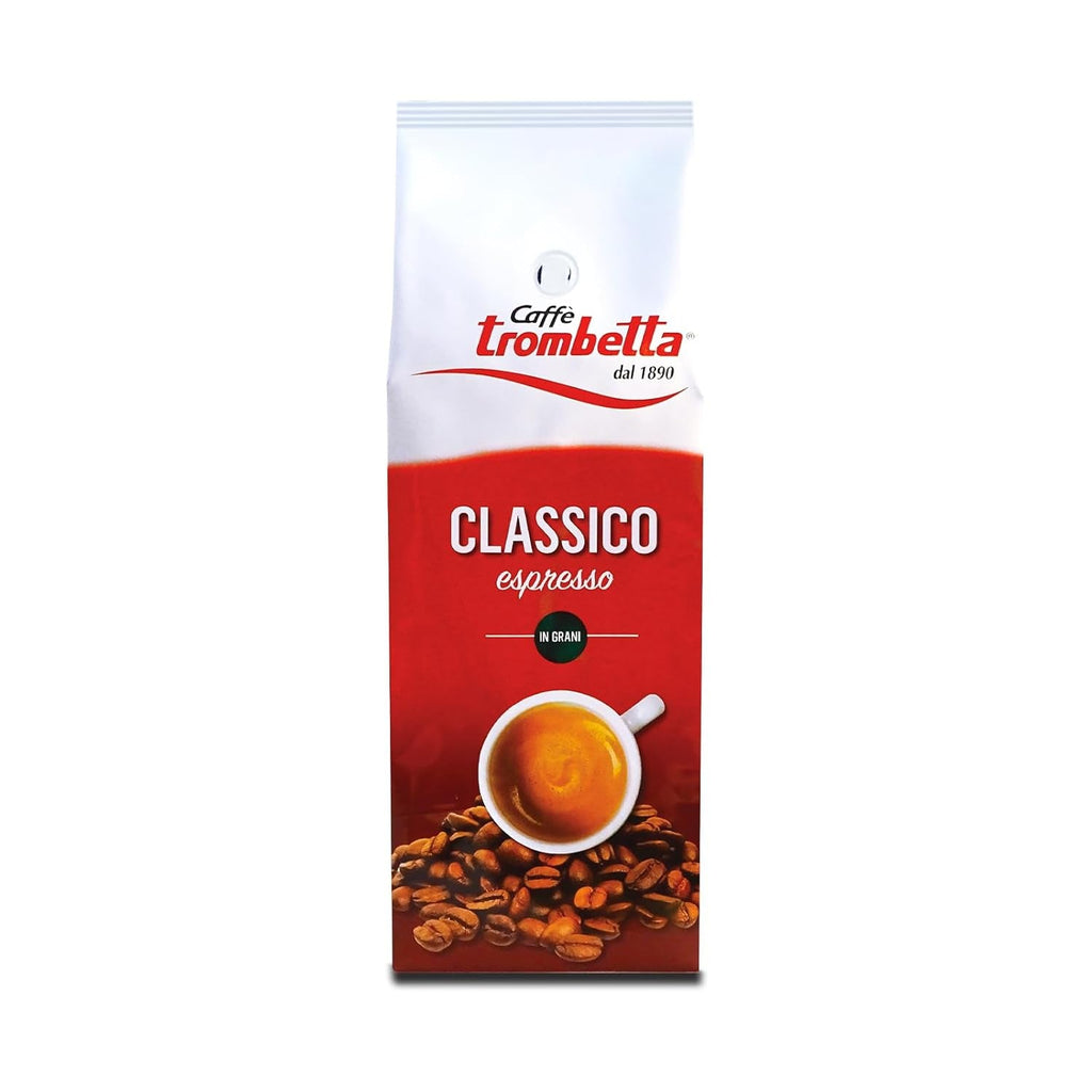Caffè Trombetta Italia Cafea boabe de cafea prăjită, clasică, 1 Kg Cafea Naty Shop Classic