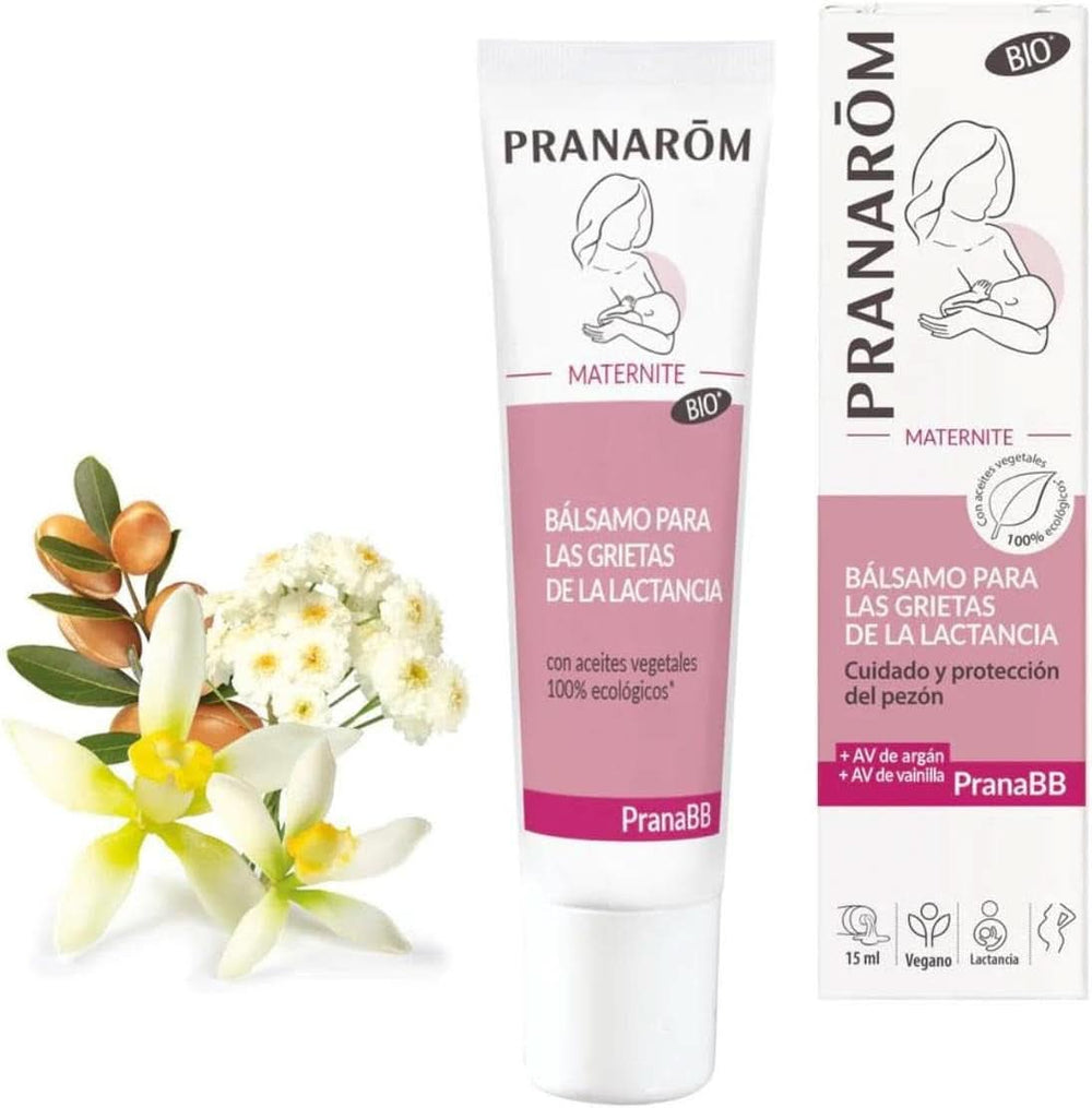 Pranarom, Balsamo Maternità Crepe Allattamento BIO 15Ml Accessori Alimentazione e Allattamento Bebe Naty Shop
