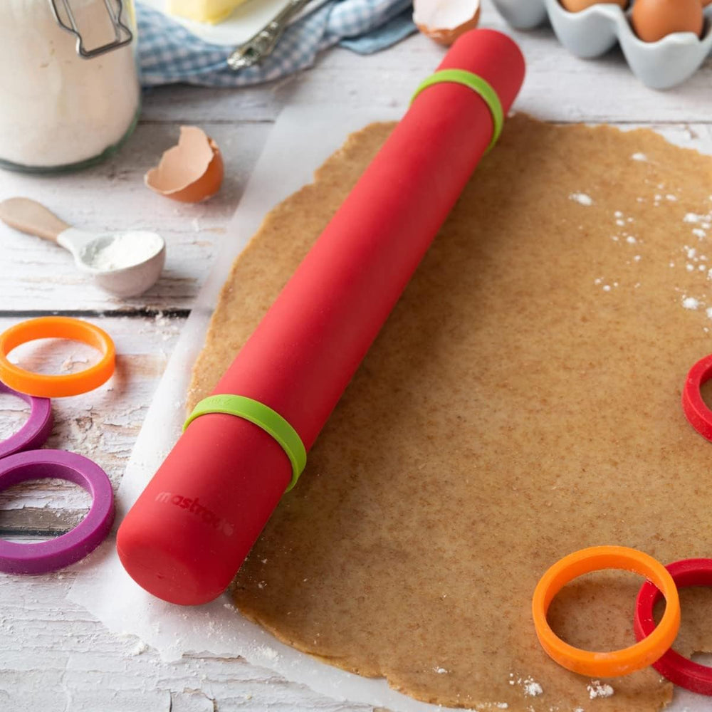 Mastrad F11870 Höhenverstellbarer Silikon-Teigroller