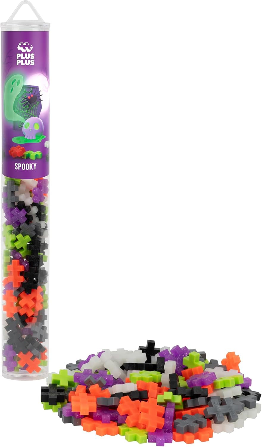 Plus-Plus 9604262 Geniales Konstruktionspielzeug, Regenbogen, Kreativ-Bausteine ​​​​Tube, 240 Teile