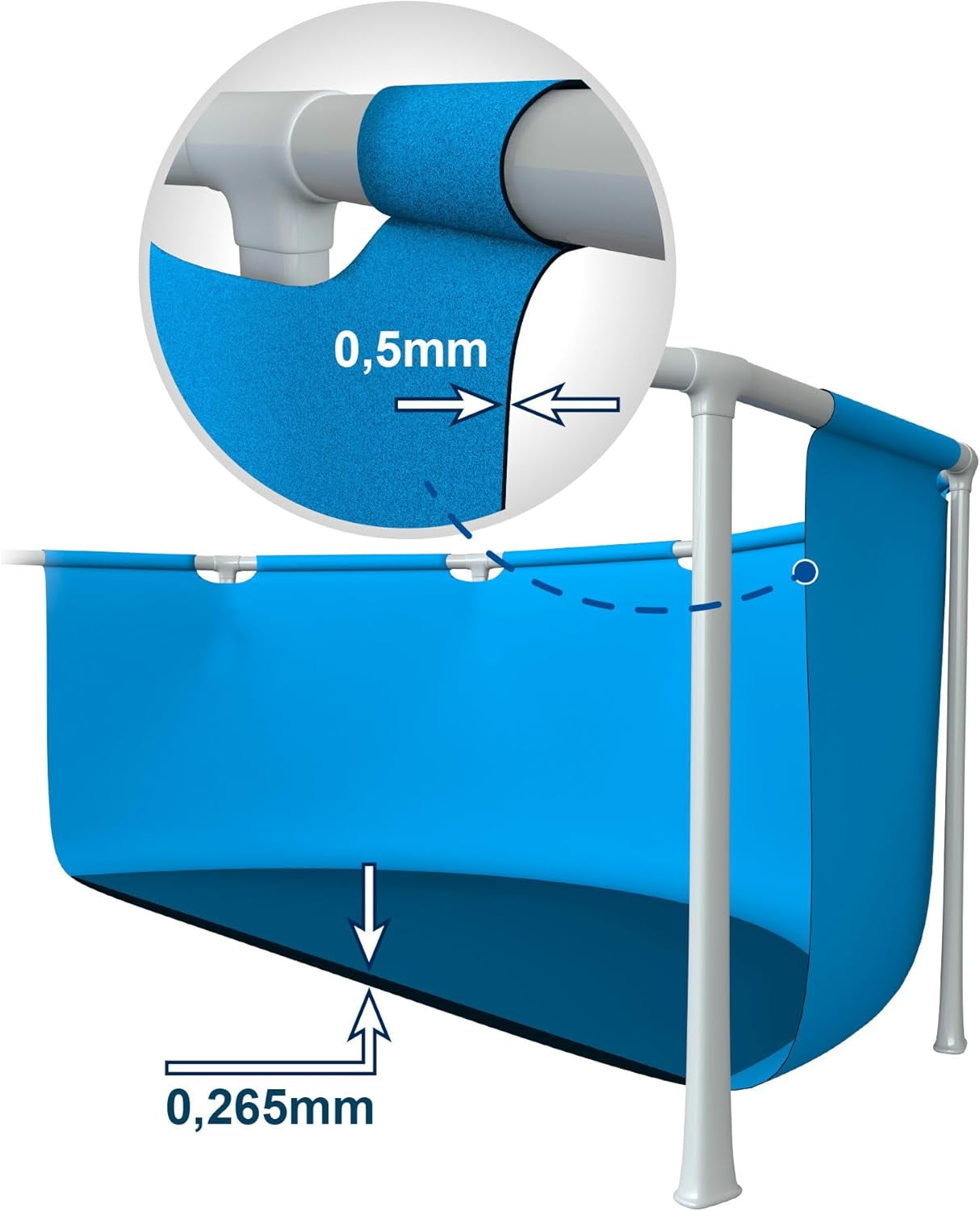 Piscina Intex con struttura in metallo 2,4 x 51 cm