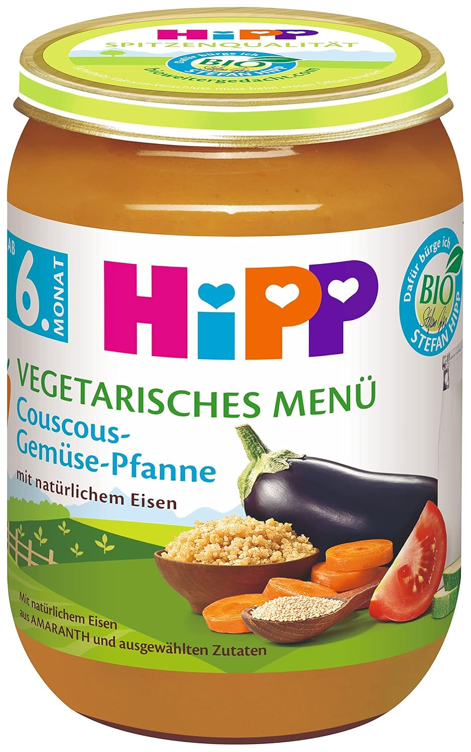 Menù biologico Hipp dai 6 mesi cous cous - vasetti di verdure, conf. da 6 Mamma e Bambino Naty Shop Default Title