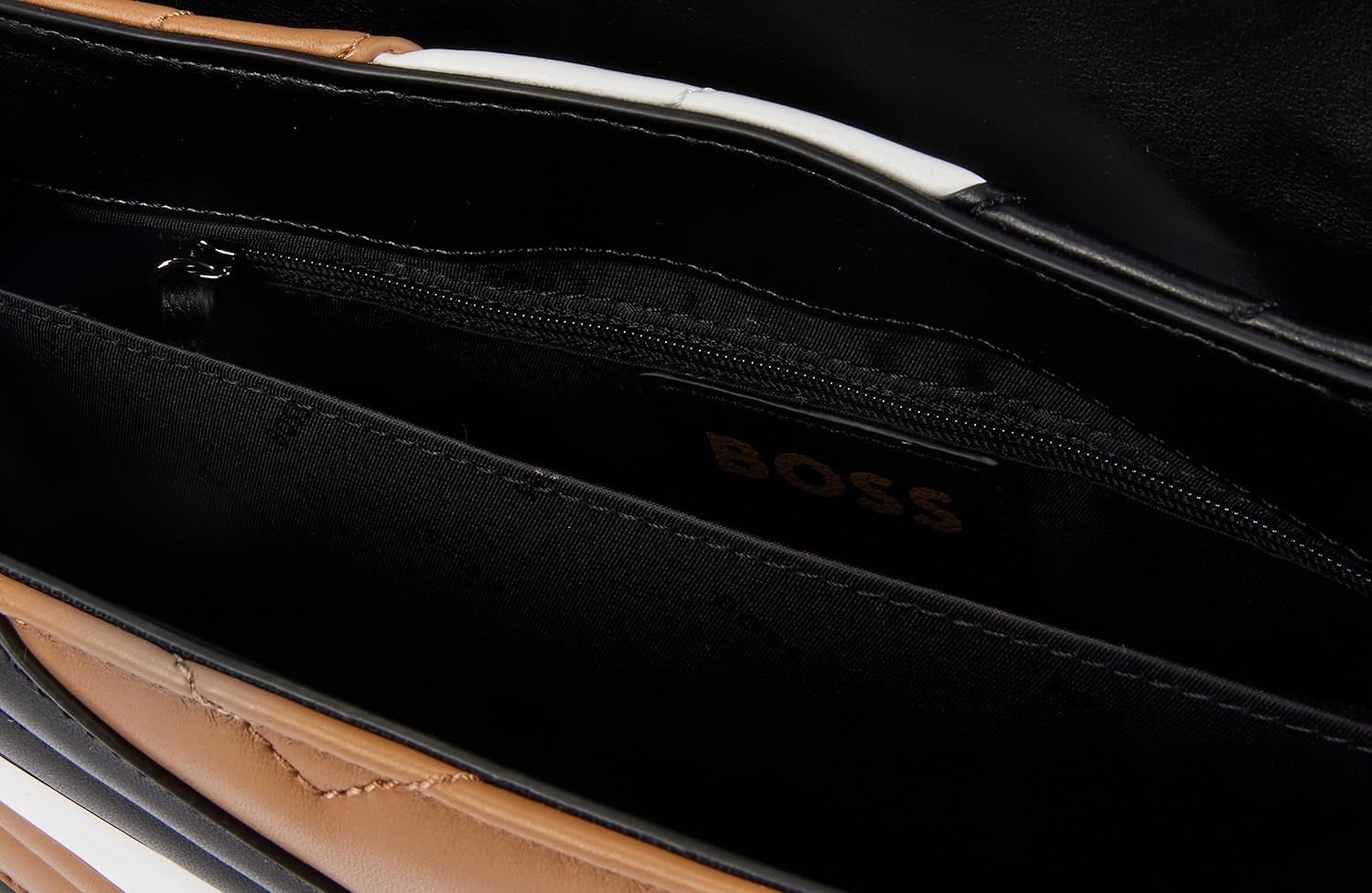 BOSS Evelyn Shoul. Bag-IC Geantă de umăr pentru femei, bej mediu261 Genti Femei Naty Shop