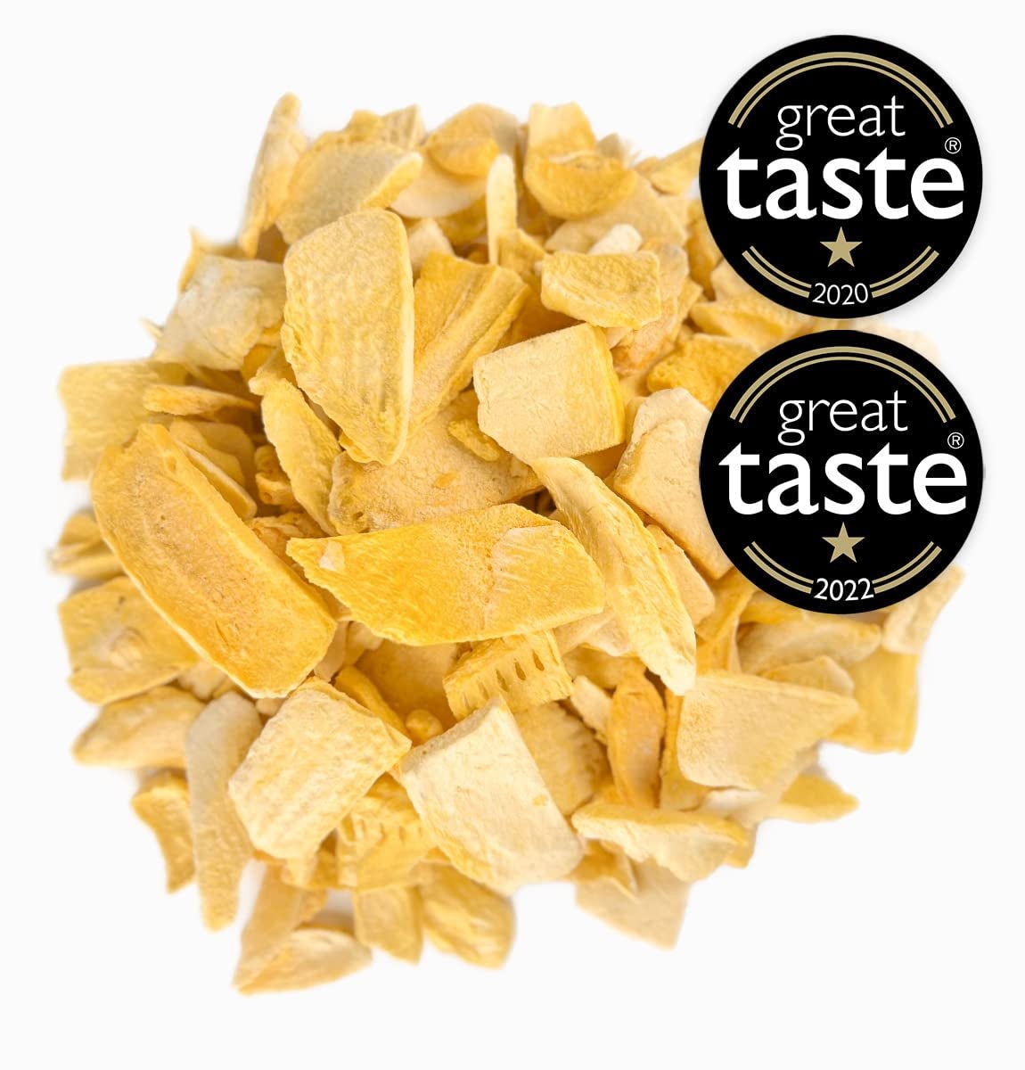 BRIX Mango liofilizat | Natural, felii de mango uscat 95 g | Great Taste Award fructe uscate, mango liofilizat | Fără OMG, fără gluten, vegan, vitamine reținute Produse deshidratate Naty Shop