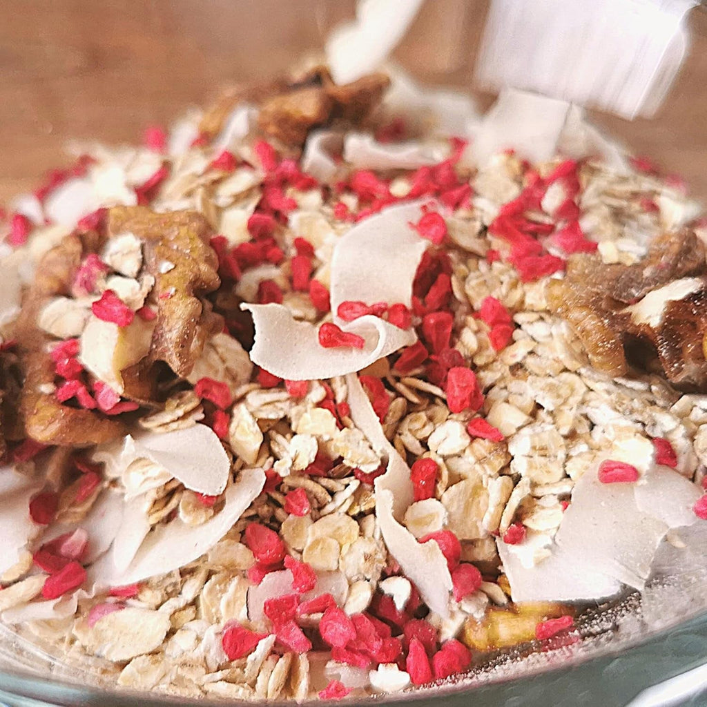 Bucăți de zmeură liofilizate | Fructe liofilizate liofilizate | Zmeură liofilizată fără gluten | Zmeură liofilizată | ZingyZoo (100g) Produse deshidratate Naty Shop