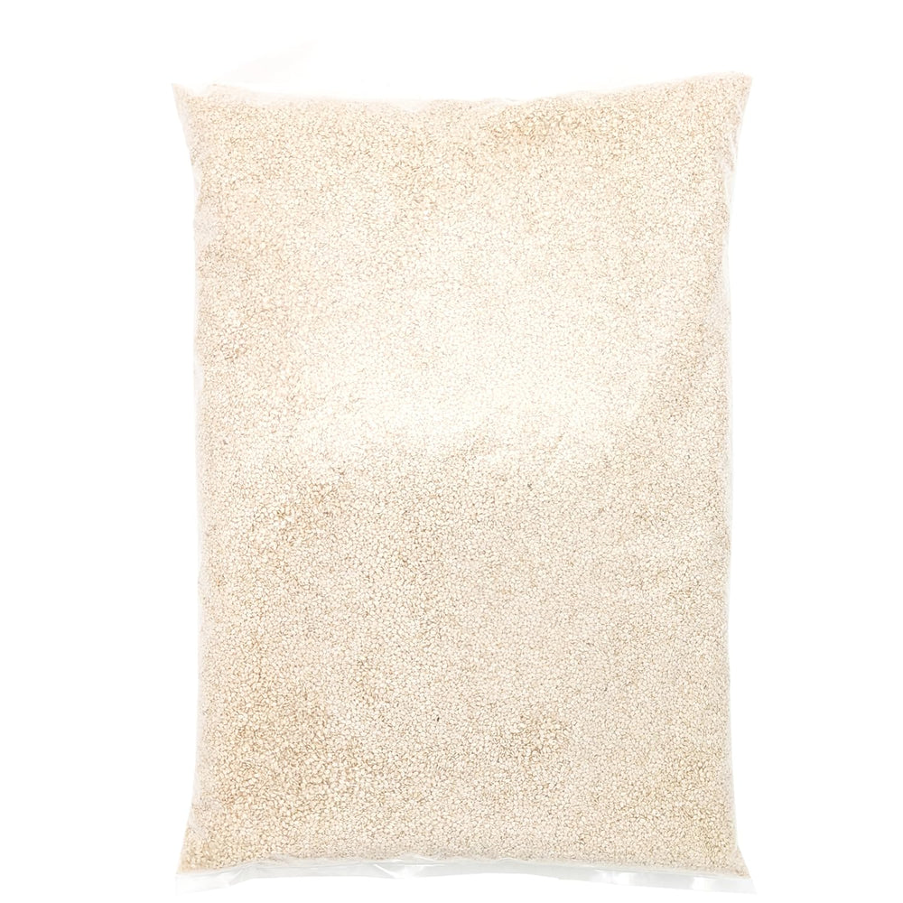 Semi di sesamo biologici 3 kg, semi oleosi biologici crudi, sesamo bianco, decorticato naturalmente, non tostato, fonte di calcio e ferro, confezione economica
