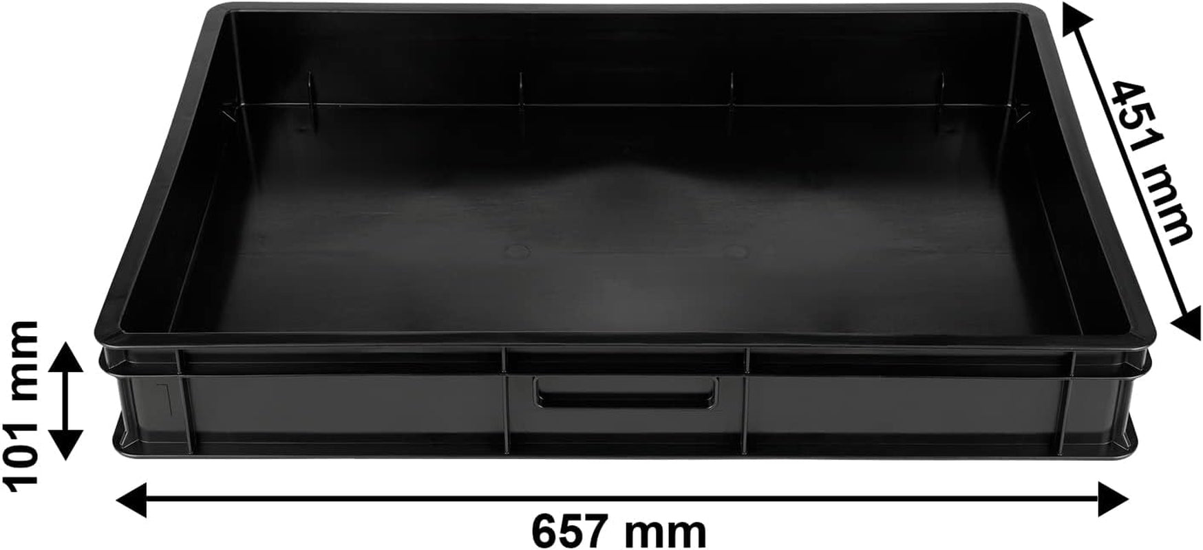 Sistema di propagazione GW-285 composto da vassoio per acqua professionale GW657, tappetino capillare abbinato (assorbimento d'acqua 3 litri per mq) e vassoio per vasi con 285 vasi (23x23 mm, altezza 54 mm) in formato Euro (600x400 mm)