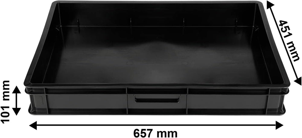 Sistema di propagazione GW-285 composto da vassoio per acqua professionale GW657, tappetino capillare abbinato (assorbimento d'acqua 3 litri per mq) e vassoio per vasi con 285 vasi (23x23 mm, altezza 54 mm) in formato Euro (600x400 mm)