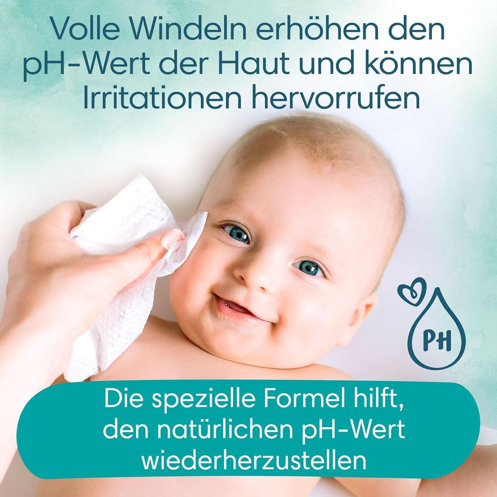 Șervețele umede Pampers Harmonie Aqua, șervețele umede care ajută la restabilirea valorii naturale a pH-ului pielii, loțiune ușoară cu 99% apă Servetele Umede Bebelusi Naty Shop