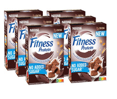 Nestlé FITNESS Protein Cocoa No Added Sugar Cerealien, Knusprige Vollkorn Flakes Mit Leckerem Kakaogeschmack, 6Er Pack (6 X 310G) Cereale Naty Shop Default Title